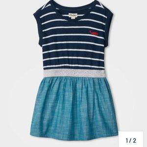 Hatley Girls Nautical Stripes Elastic Waist Dress, size 8